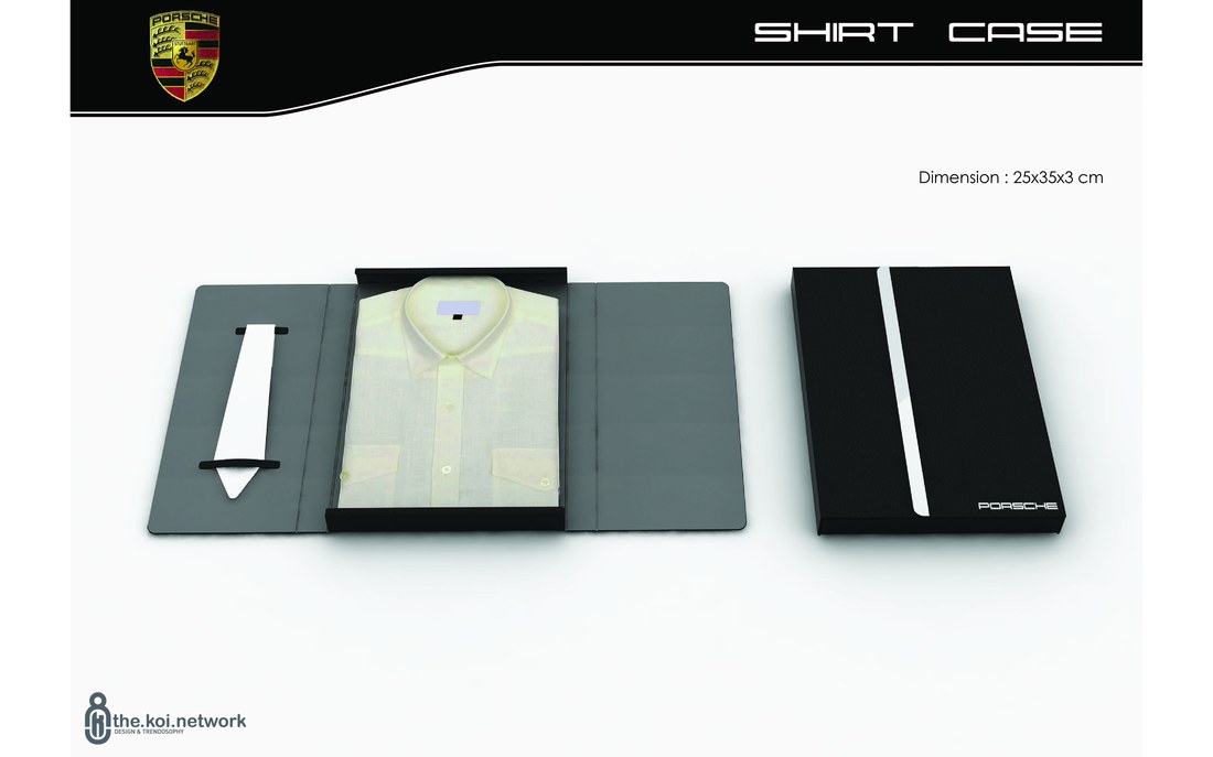 Konstruktionsblatt einer Hemdenbox